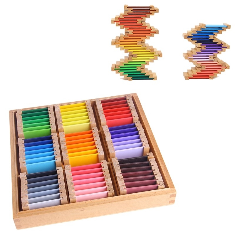 Tablettes de Couleurs Montessori N°3 – 63 pièces pour enfants
