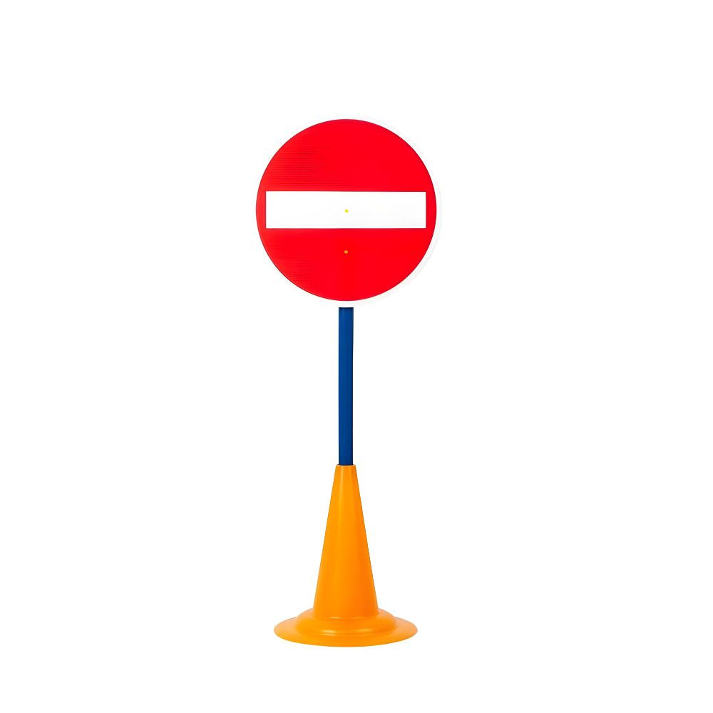 Lot de 12 Panneaux de Signalisation Routière Enfant - 86cm - Éducatif