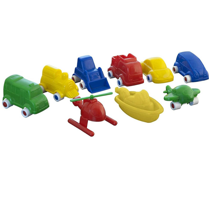 Coffret de 9 véhicules éducatifs Minimobil Miniland pour enfants