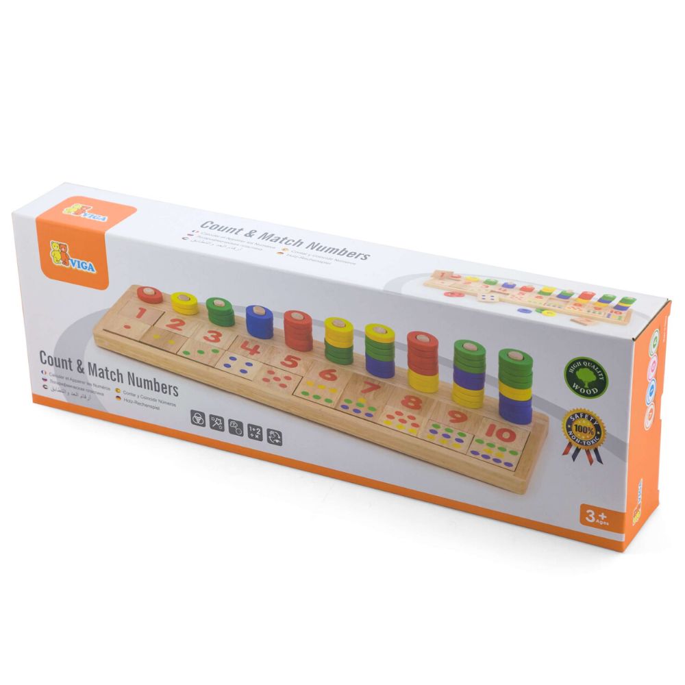 Apprendre à Compter avec un Jeu Éducatif en Bois pour Enfants à partir de 3 Ans