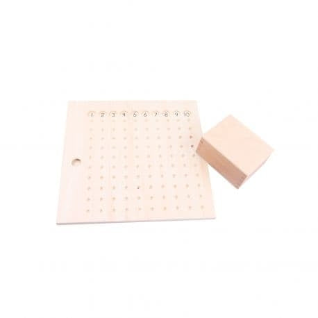 Tableau de multiplication tactile éducatif pour enfants 5 ans et plus