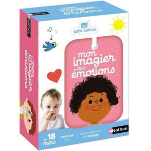 Coffret Mon imagier des émotions Nathan avec cartes illustrées pour bébé