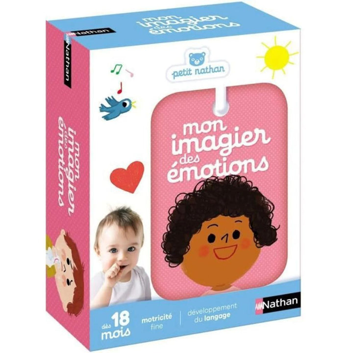 Coffret Mon imagier des émotions Nathan avec cartes illustrées pour bébé