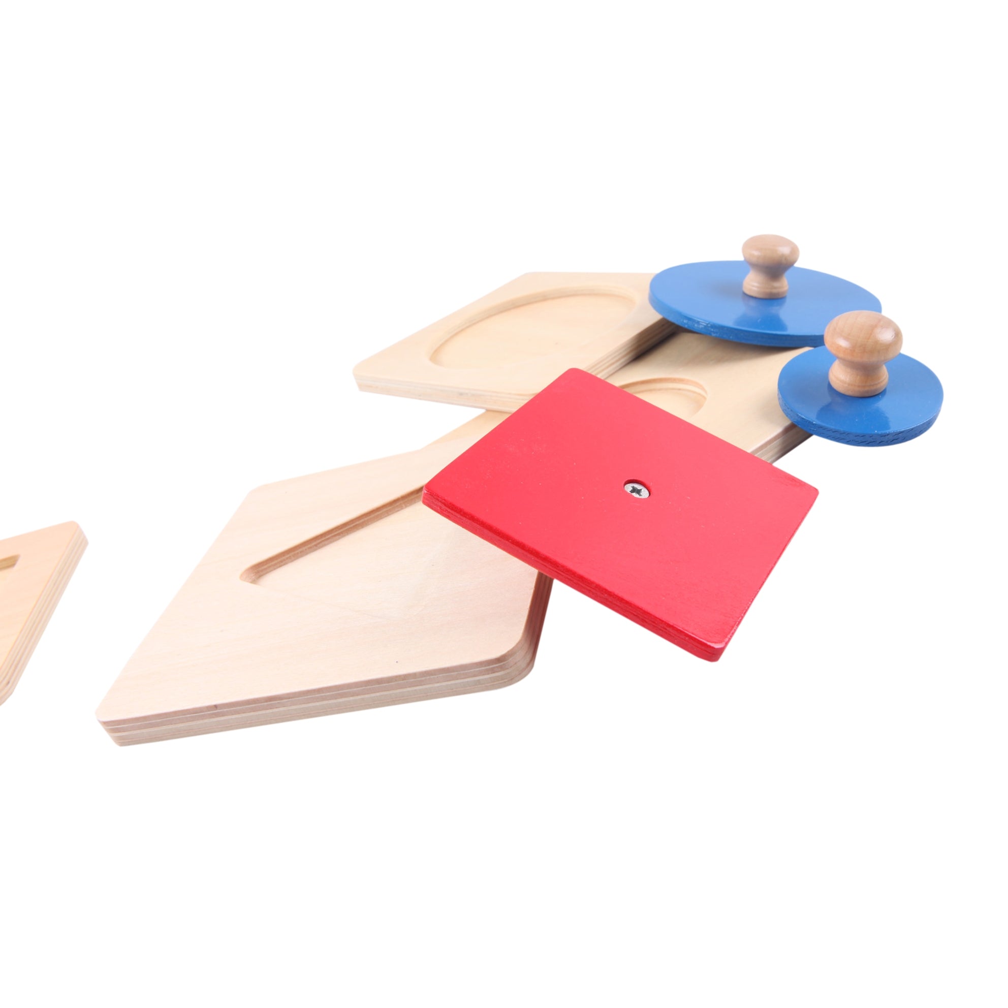 4 Puzzles Montessori Bois : Éveil Formes Géométriques Bébé dès 12 Mois