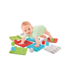 Tapis sensoriels Clemmy Clementoni avec briques souples pour bébé dès 6 mois