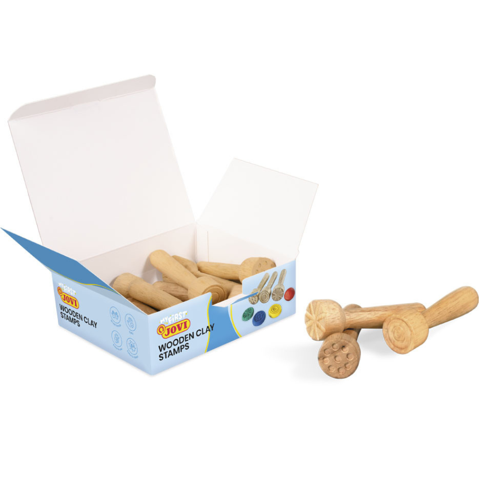 Lot de 3 Tampons en Bois pour Pâte à Modeler – Eveil Créatif