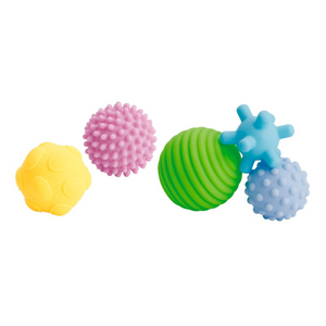Détail des différentes textures et couleurs des balles d'éveil Eurekakids