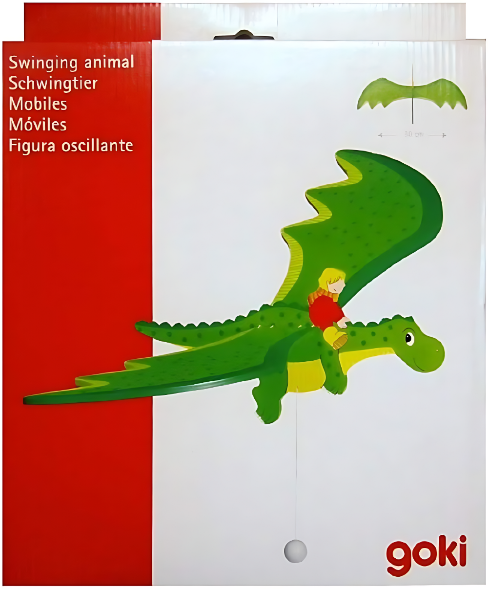 Mobile décoratif dragon en vol pour chambre d'enfant