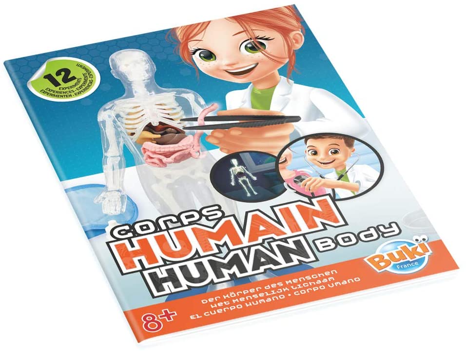 Kit Corps Humain BUKI – 12 Expériences Anatomie dès 8 ans