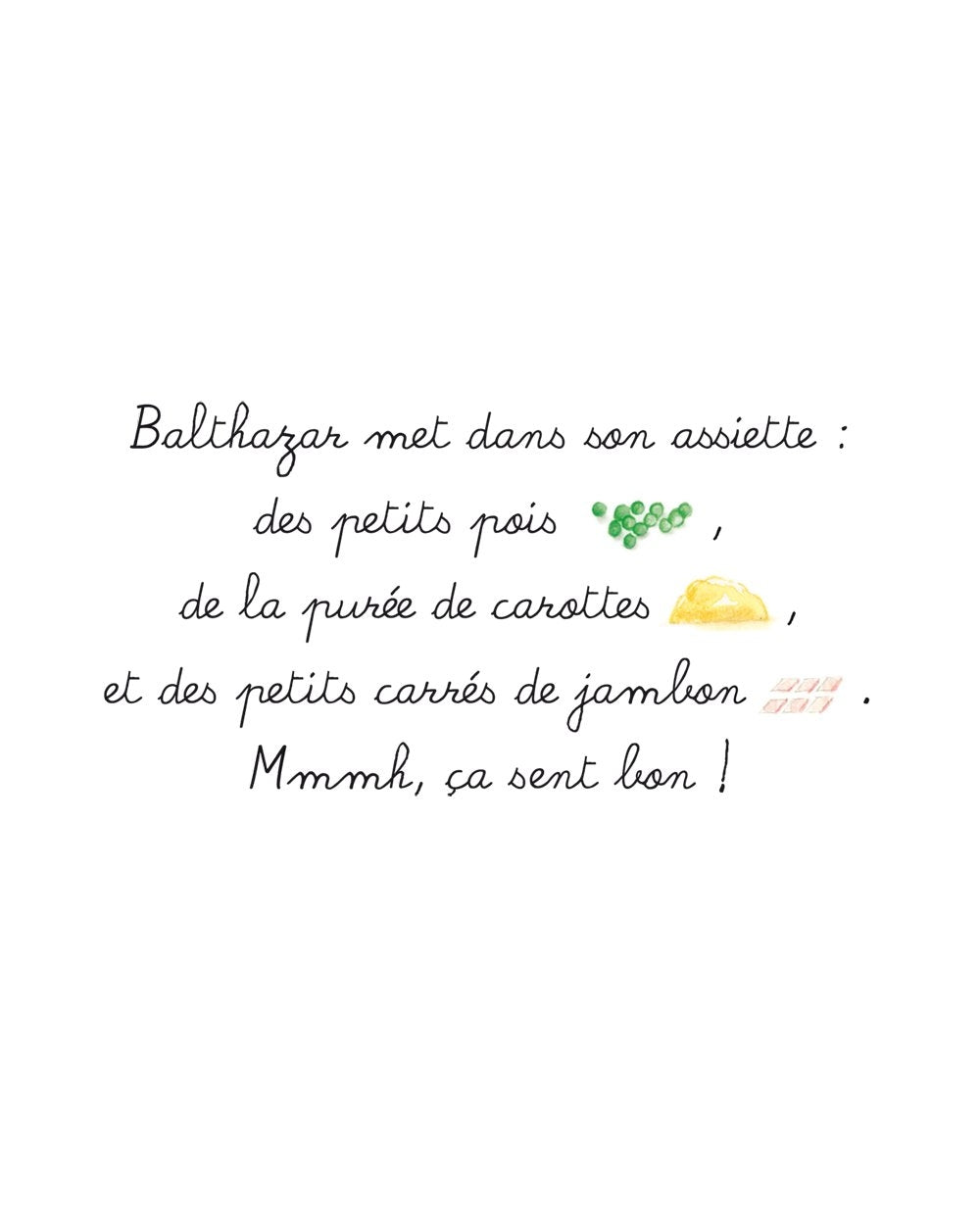 Bébé Balthazar - À Table | Livre Montessori Bébé 0-3 ans