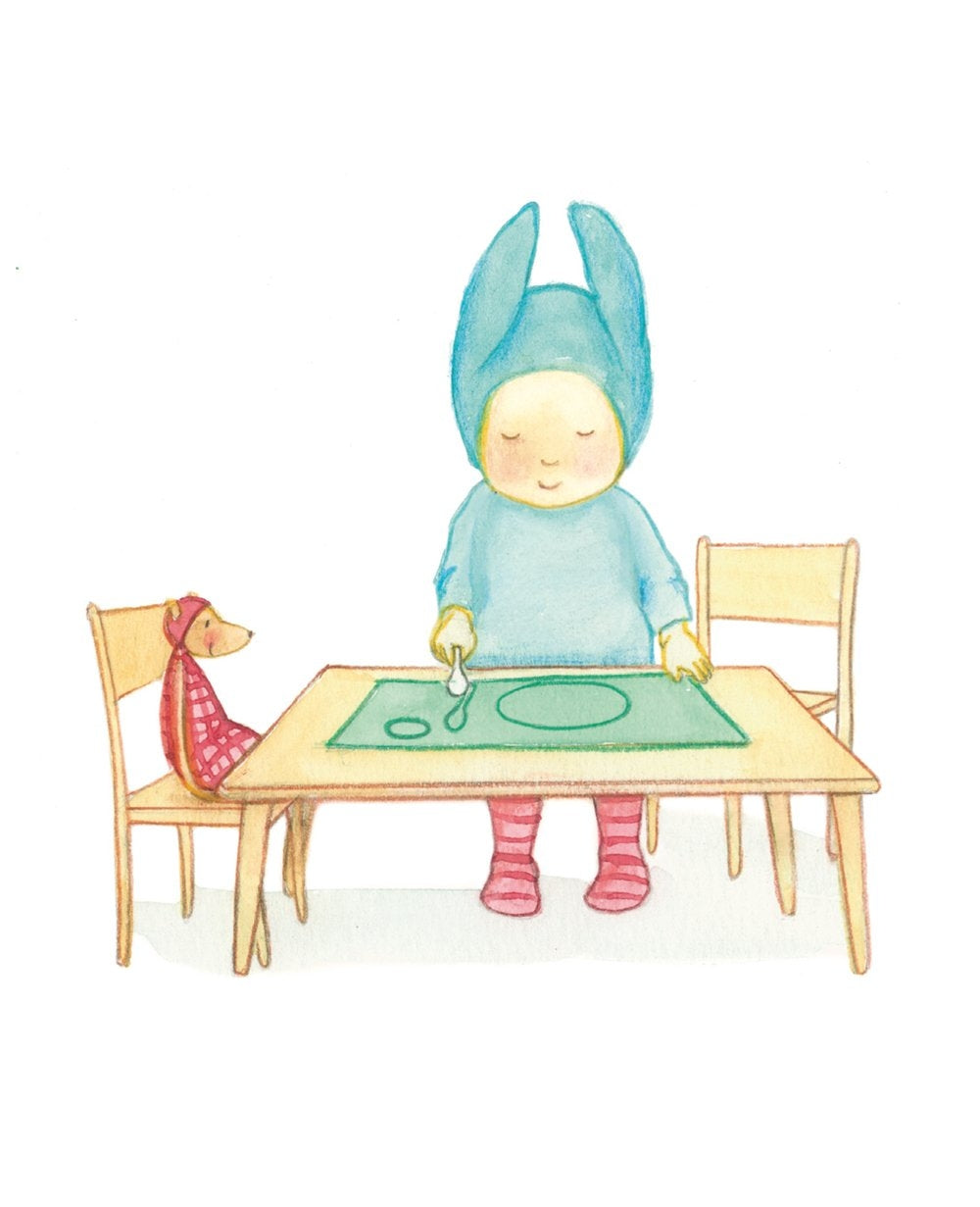 Bébé Balthazar - À Table | Livre Montessori Bébé 0-3 ans