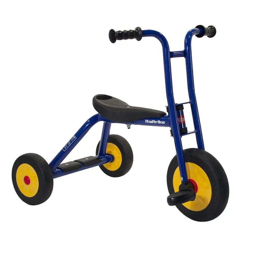 Tricycle Atlantic Small 10 pouces Italtrike en acier bleu pour crèche et maternelle
