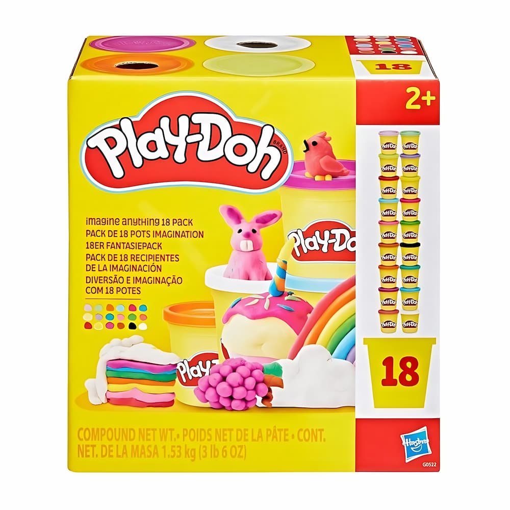Pack Play-Doh 18 Couleurs – Pâte à Modeler Créative dès 2 Ans