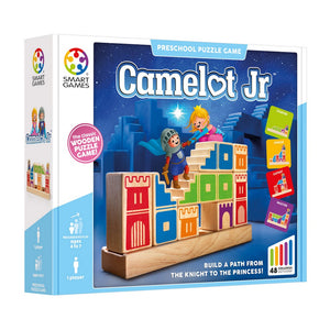 Puzzle en bois Camelot Jr avec chevalier etprinçesse pour enfants 4-7 ans