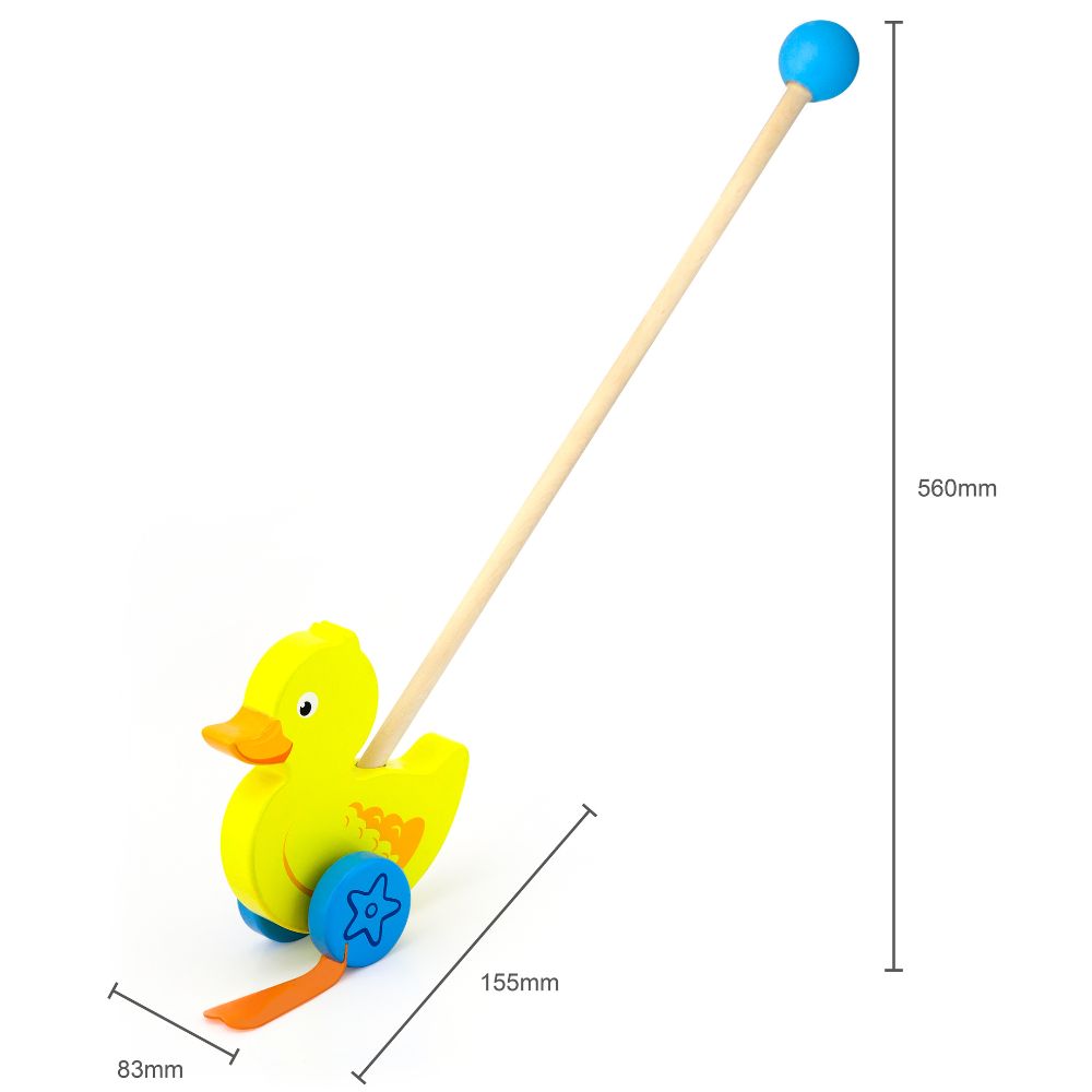 Canard à Tirer en Bois VIGA: Jouet d'Éveil Motricité Enfant 18M+