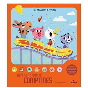 Livre sonore interactif Drôles de petites comptines pour bébé dès 12 mois
