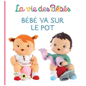 Couverture du livre Bébé va sur le pot avec illustrations en pâte à modeler