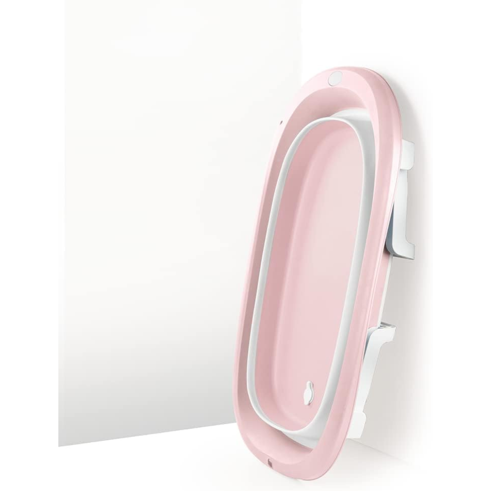 Baignoire Bébé Pliable Dolu Rose - Compacte & Ergonomique 0-2 ans