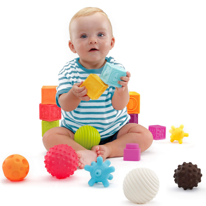Set de 6 Balles Sensorielles Bébé | Éveil & Motricité Montessori