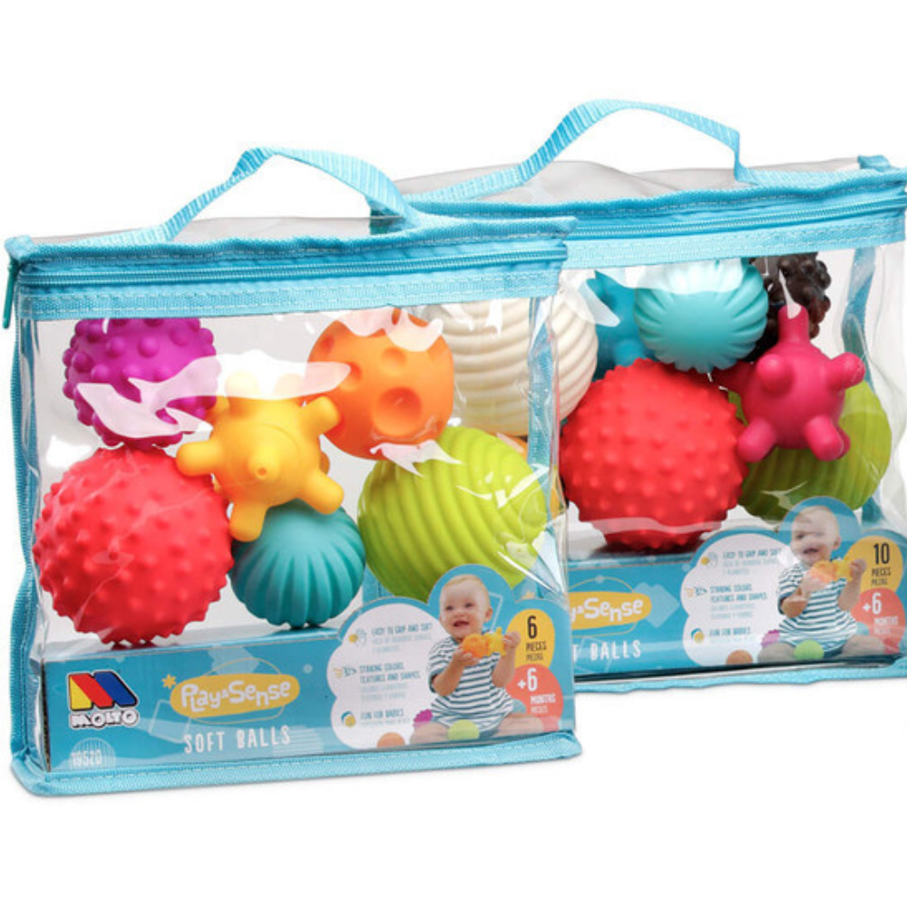 Set de 6 Balles Sensorielles Bébé | Éveil & Motricité Montessori