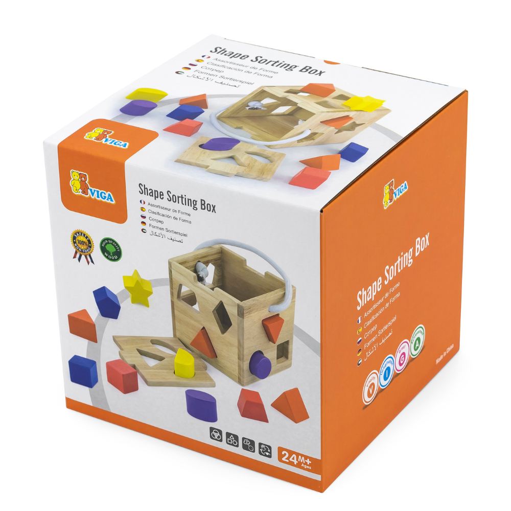 Boîte d'Encastrement Montessori en Bois - Jeu d'Éveil et Motricité