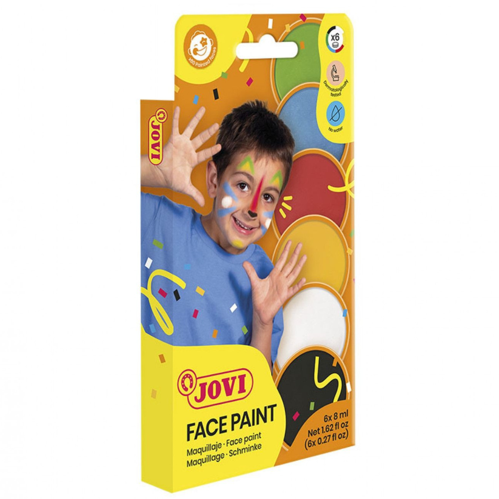 Exemple de maquillage coloré réalisé avec les pots Jovi