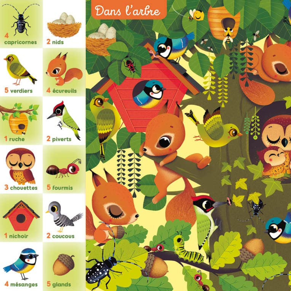 Livre Cherche, Trouve et Compte au Jardin | Éveil Montessori 3 ans