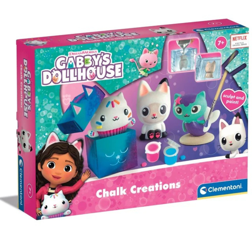 Coffret créatif plâtre Gabby et la Maison Magique – sculpture enfantine ornée de couleurs