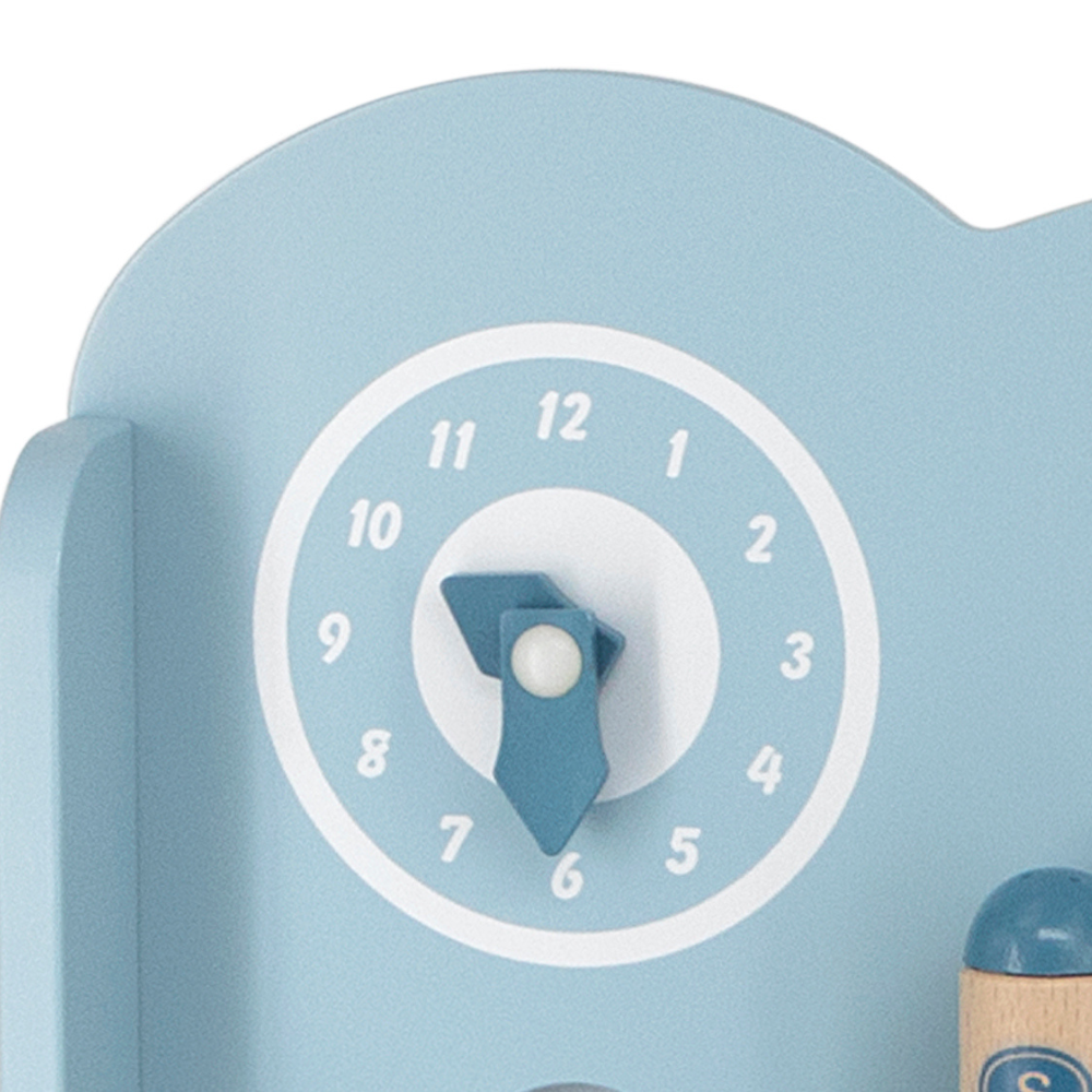 Cuisine en Bois Montessori Bleu avec Accessoires pour Enfants 3+