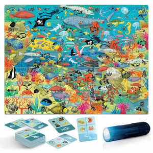 Détail de l'illustration marine du puzzle