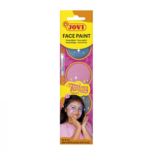 Enfant maquillé en fée avec le maquillage rose et argent Jovi