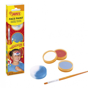 Coffret maquillage visage JOVI Aventure avec 3 pots de crème colorée