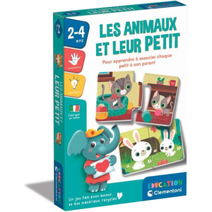Jeu éducatif Clementoni les animaux et leurs petits pour enfant dès 2 ans