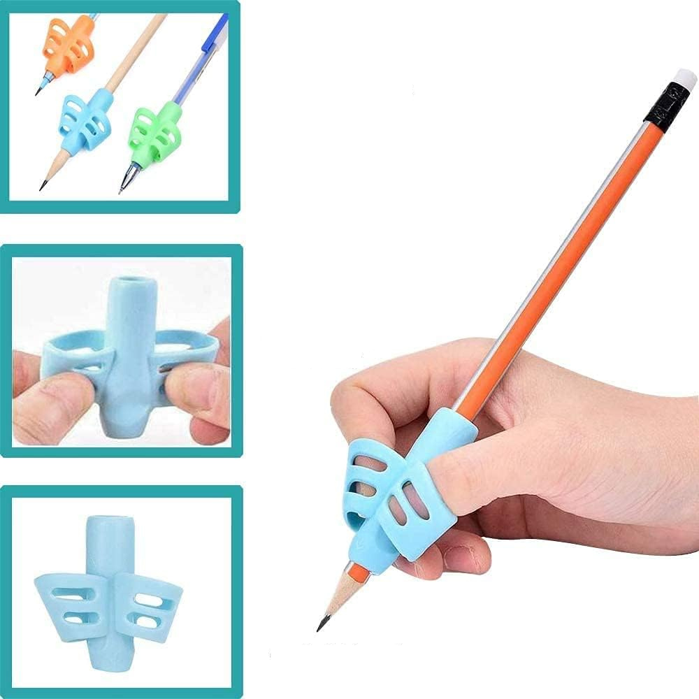 Guide doigt silicone rose pour améliorer la prise crayon