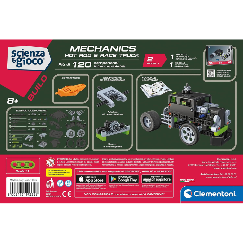 Kit Hot Rod & Camion de Course – Jeu STEM 8+ ans – Clementoni