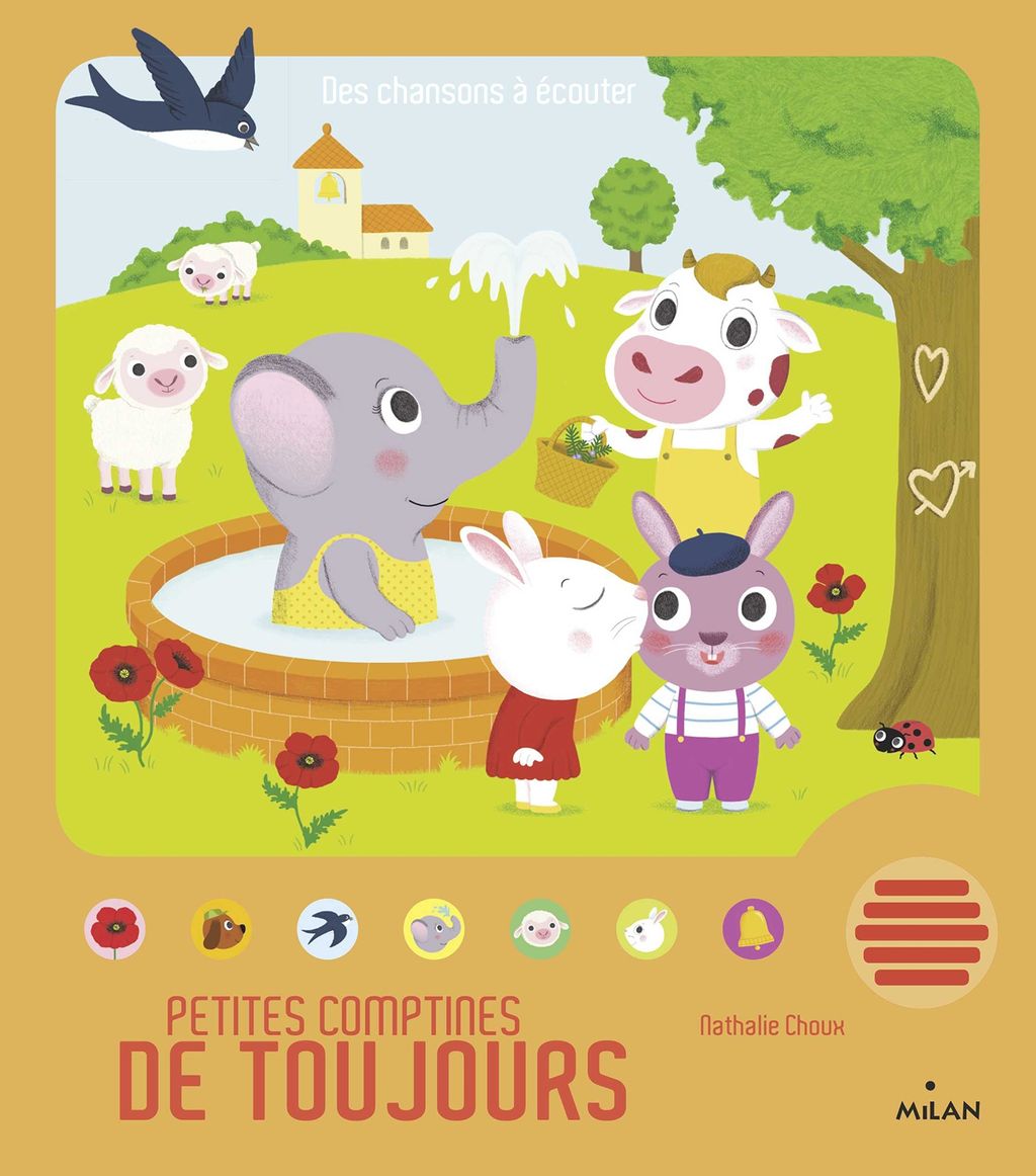 Couverture du livre sonore Petites comptines de toujours des Éditions Milan