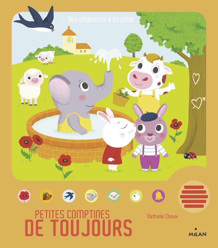 Couverture du livre sonore Petites comptines de toujours des Éditions Milan