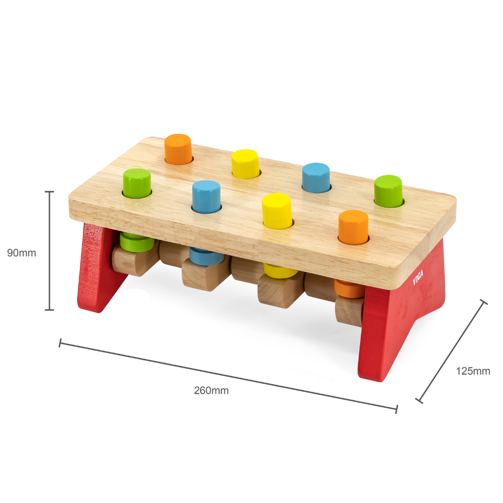 Jeu de Martelage en Bois Viga Toys | Éveil & Motricité Fine 18 Mois+