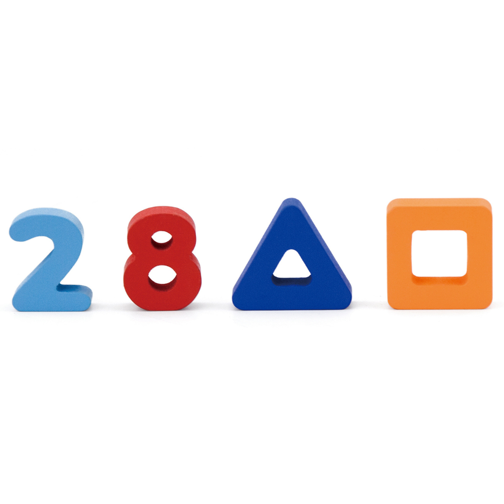 Puzzle Nombres et Formes Montessori en Bois | Éveil Mathématique