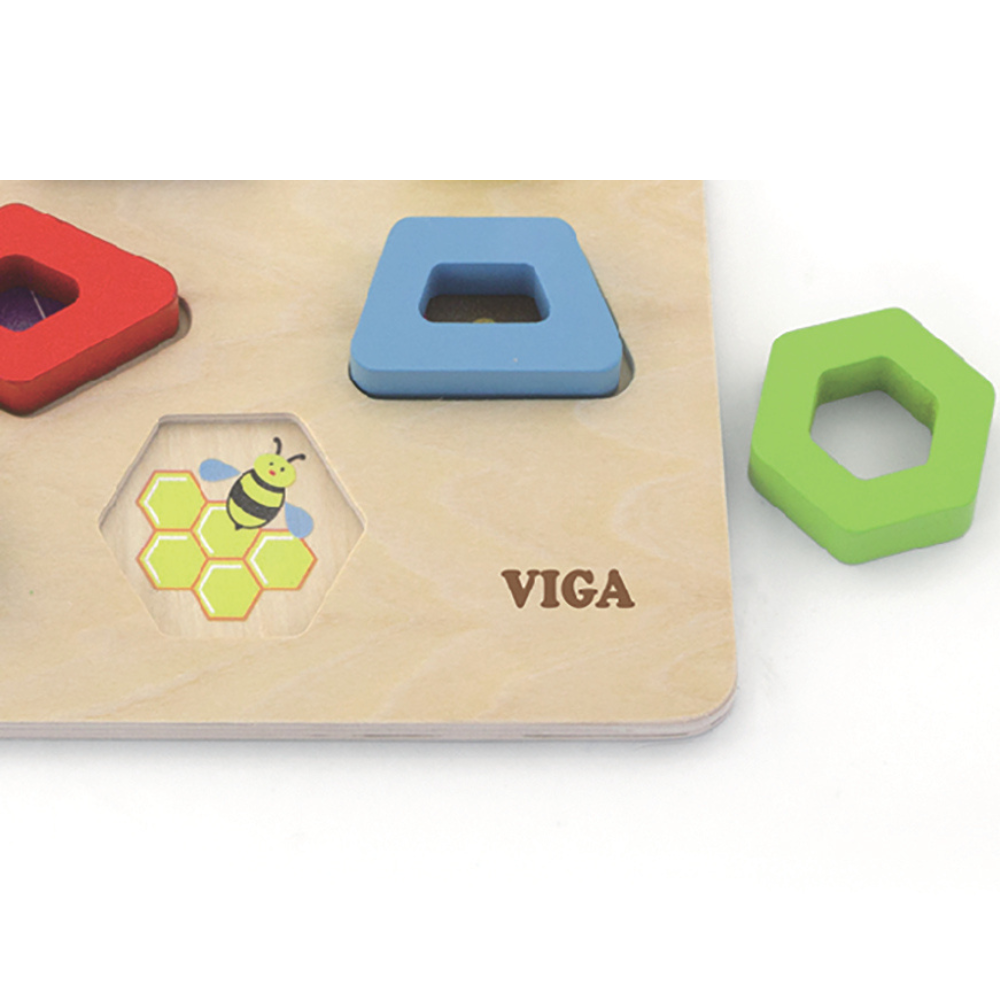 Puzzle Nombres et Formes Montessori en Bois | Éveil Mathématique