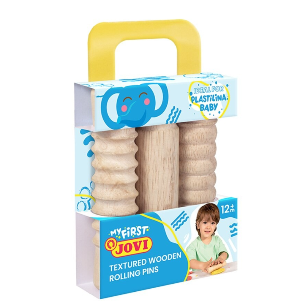 Rouleaux Sensoriels Bois JOVI : 3 Textures pour l'Éveil Créatif