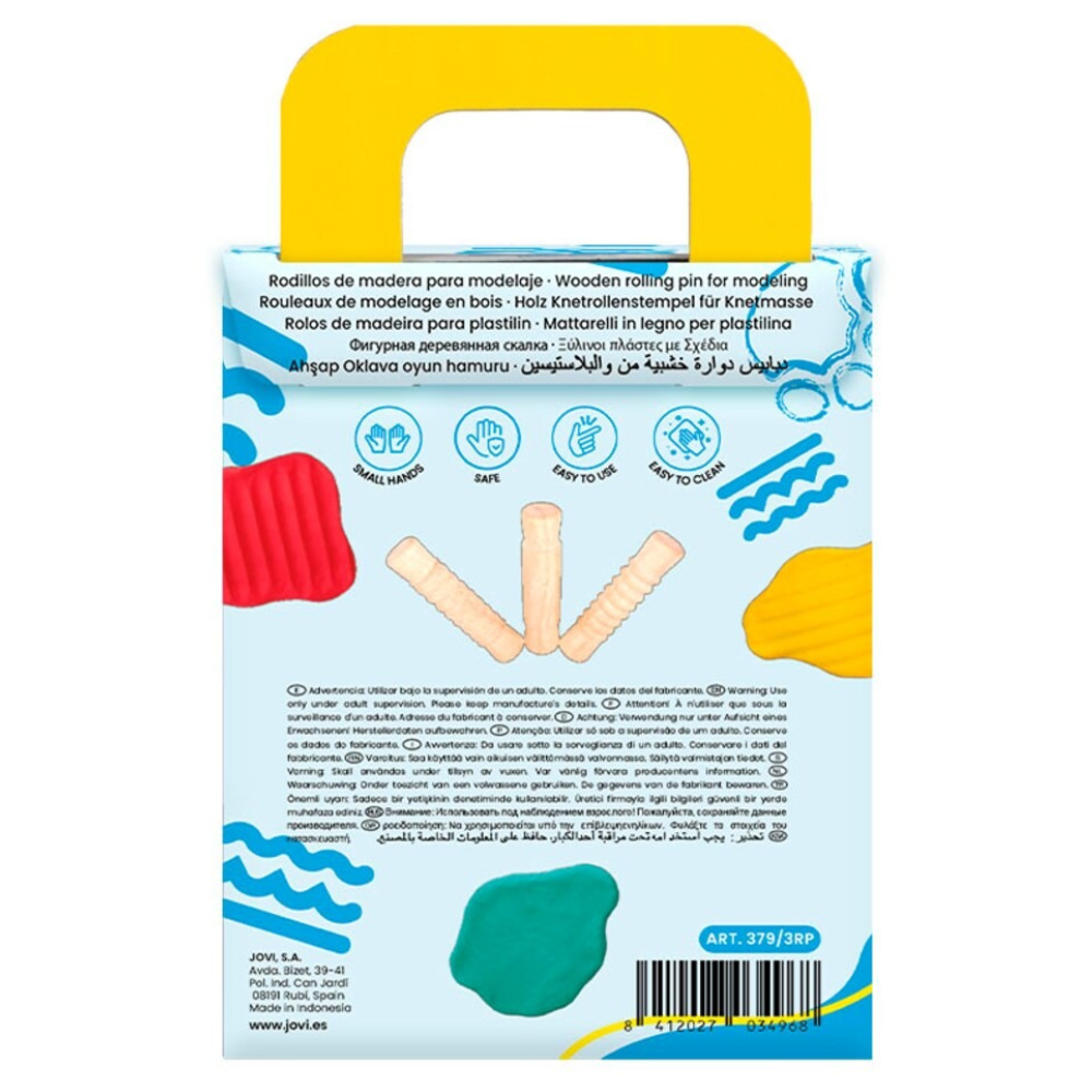 Rouleaux Sensoriels Bois JOVI : 3 Textures pour l'Éveil Créatif