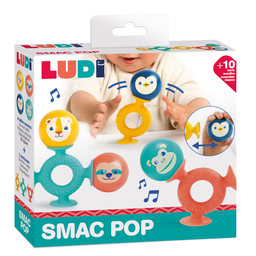 Smack Pop: Jeu d'Éveil Sensoriel à Ventouse et Balles Sonores