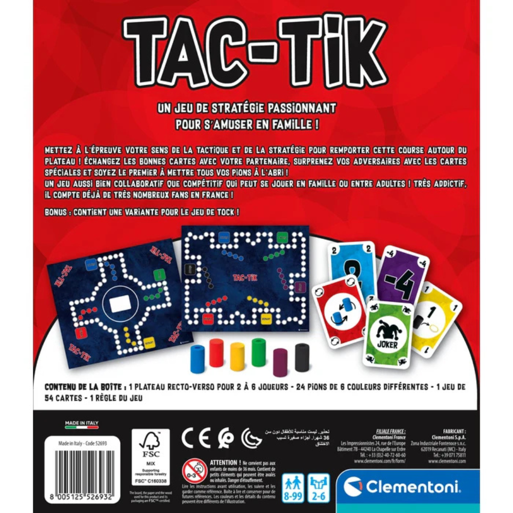 Famille réunie autour du jeu de plateau Tac-Tik pour un moment convivial