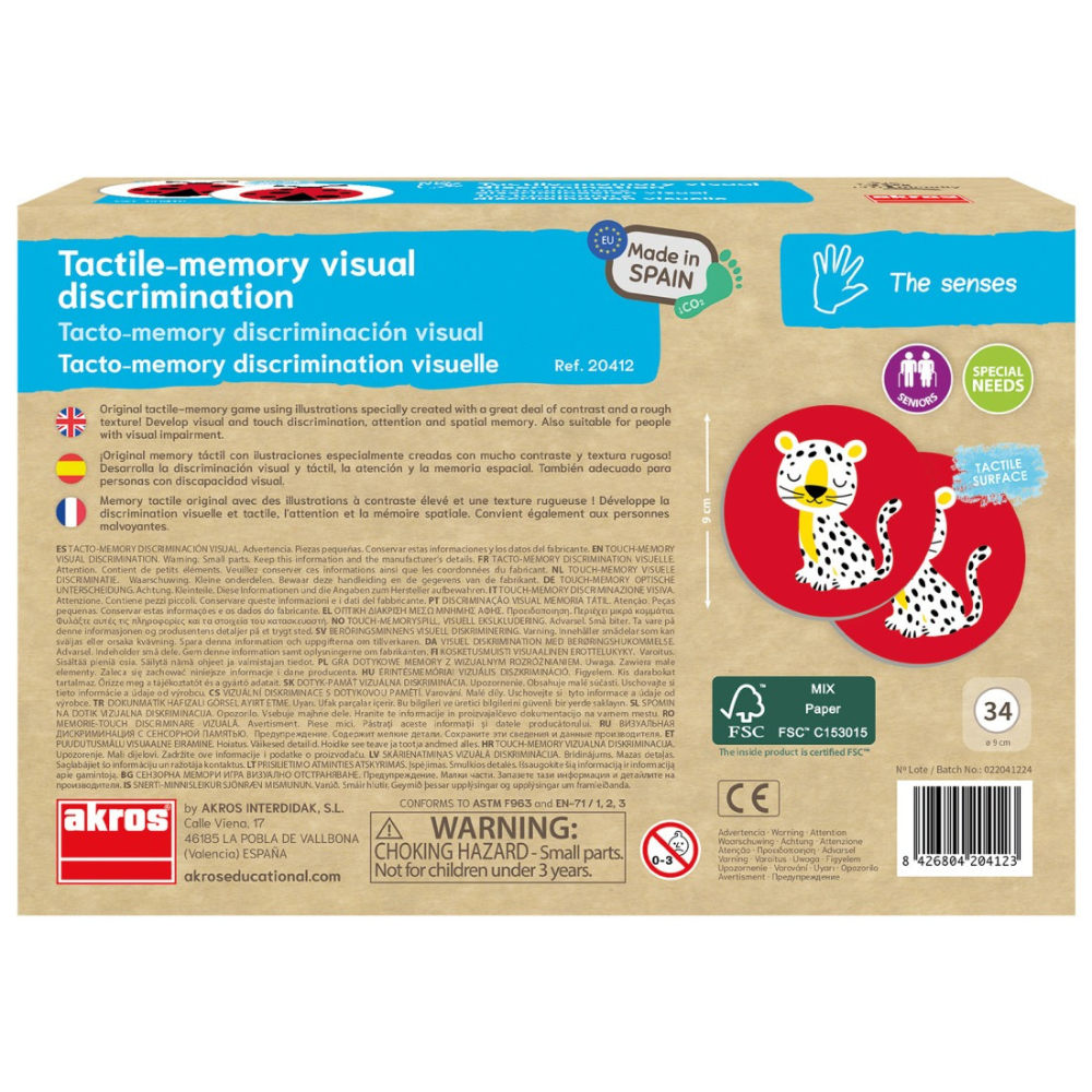 Tacto-Memory : Jeu Éducatif Visuel & Tactile pour Enfants