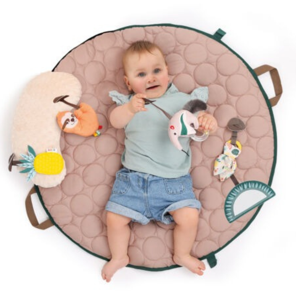 Tapis d'Éveil LUDI Montessori - Arches Bois & Coussin Ventral
