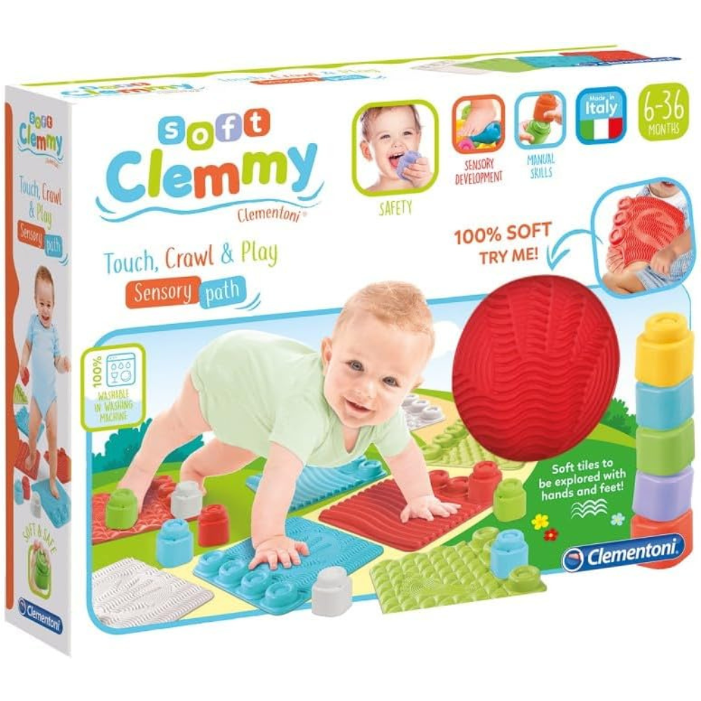 Détail des textures des dalles sensorielles Clemmy pour stimulation tactile