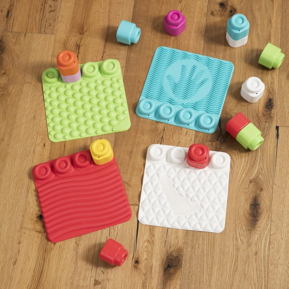Tapis Sensoriels Clemmy Clementoni - Éveil Tactile Bébé 6 Mois+