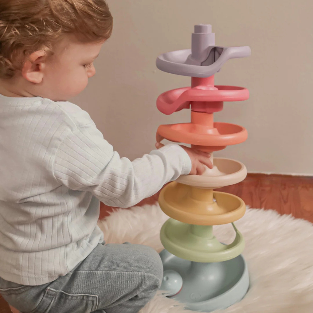 Tour Spirale Infernale Quercetti Playeco+ | Jeu d'Éveil Montessori Bio