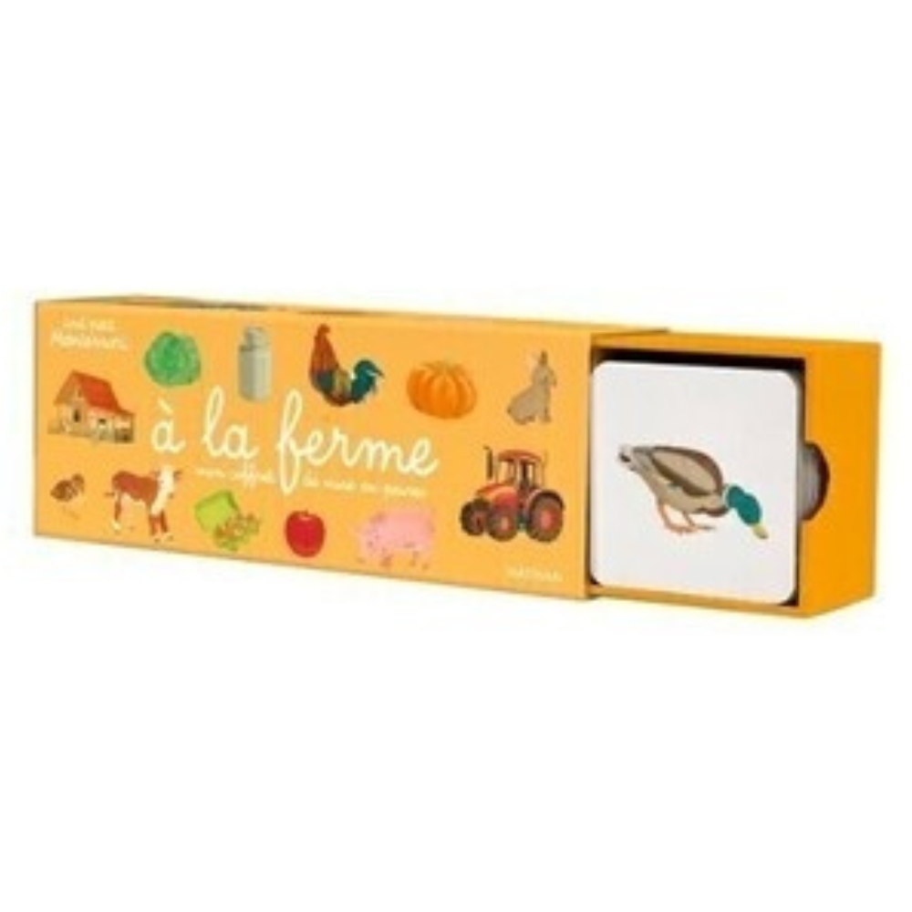 Carte Montessori animaux ferme